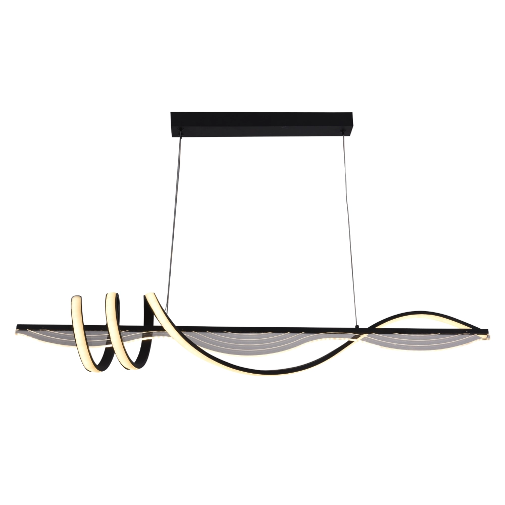 Люстра підвісна світлодіодна акрилова Sirius LCD3088 BK Чорний (27444245)