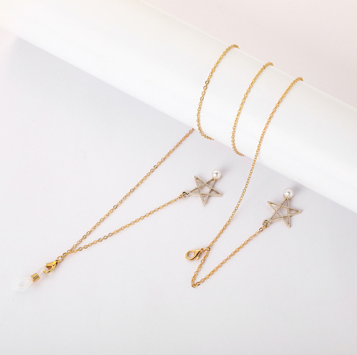 Ланцюжок для окулярів White and Gold 2 9866 70 см (4541845) Ланцюжок для окулярів White and Gold 2 9866 70 см (4541845)