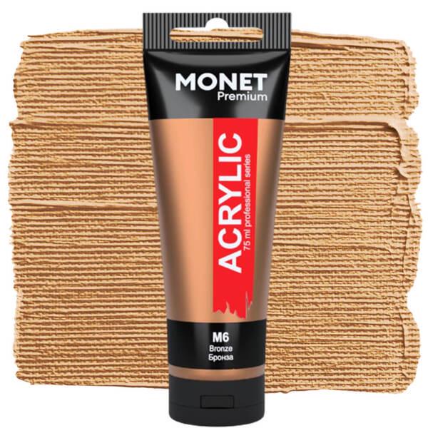 Акрилова фарба Monet M6 75 мл Бронзовий (75274M6) - фото 1 Акрилова фарба Monet M6 75 мл Бронзовий (75274M6) - фото 1