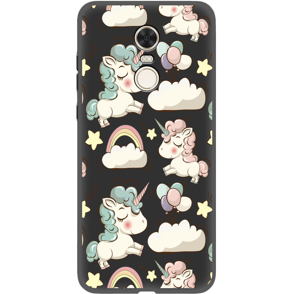 Чехол BoxFace Xiaomi Redmi 5 Plus Unicorns Черный силикон (32522-cc2-34772)