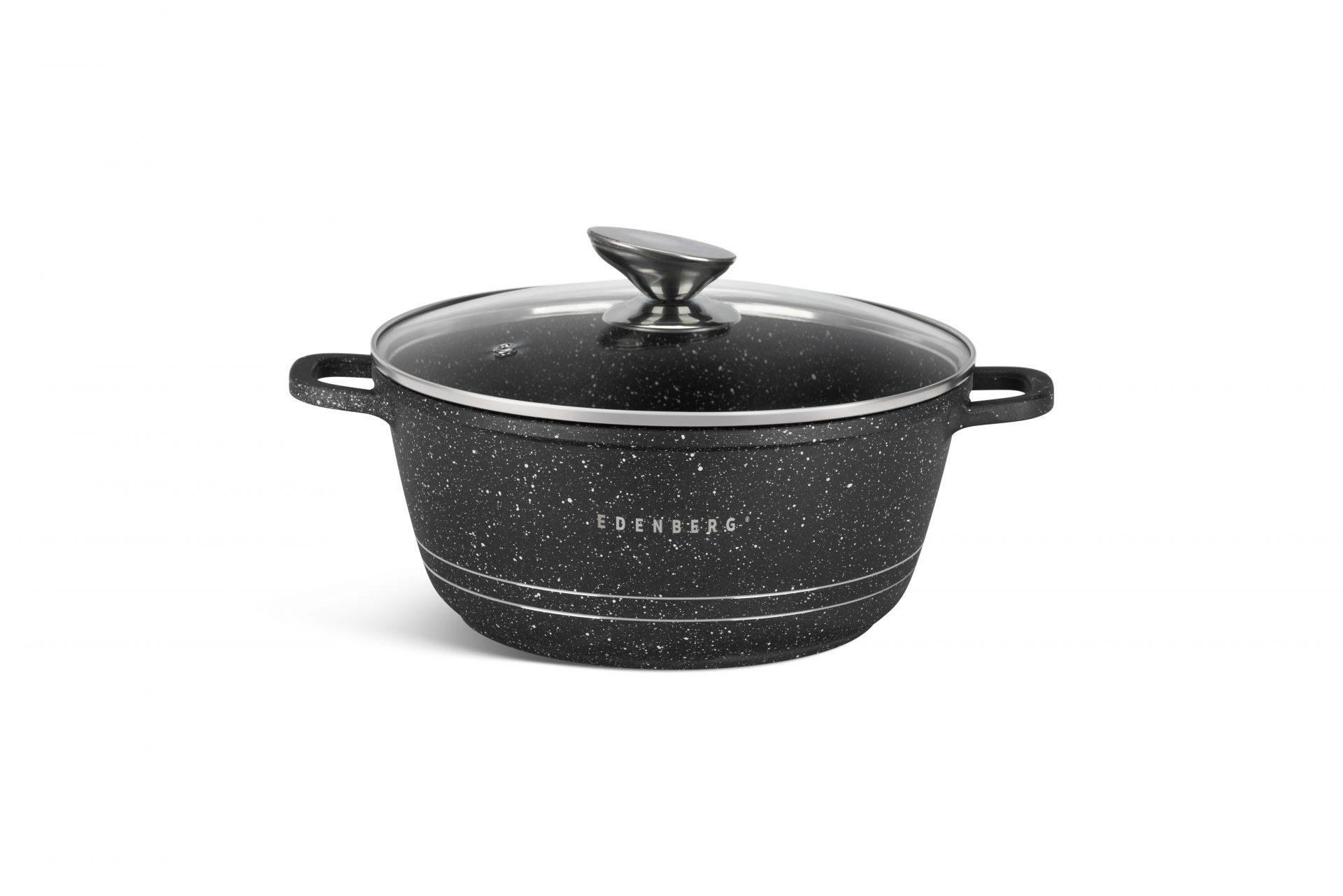Набір посуду Edenberg із антипригарним гранітним покриттям 12 пр. (P12911) - фото 4 Набір посуду Edenberg із антипригарним гранітним покриттям 12 пр. (P12911) - фото 4