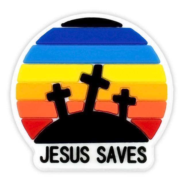 Джибитсы для кроксов Jesus saves (HYB173-24)