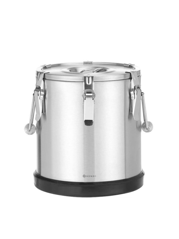 Термос для транспортировки пищевых продуктов Hendi Kitchen Line нержавеющая сталь 15 л d 300x340 мм (707487)