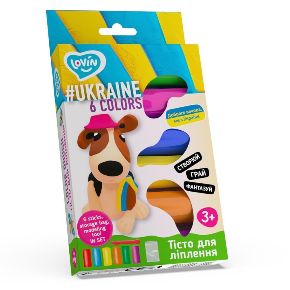 Набір для ліплення з тістом Lovin Асорті 6 кольорів 41171 (RLT25694)