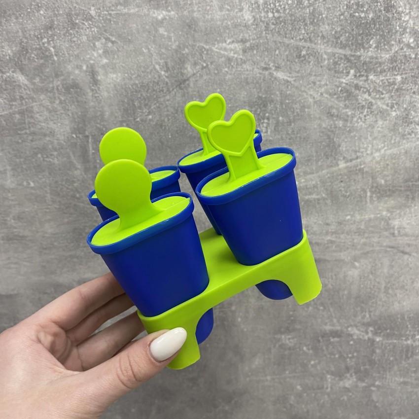 Форма для морозива Stenson R21144 з підставкою 4 шт. Синій з зеленим (1850866571) - фото 2 Форма для морозива Stenson R21144 з підставкою 4 шт. Синій з зеленим (1850866571) - фото 2