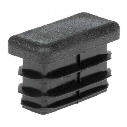 Заглушка прямоугольная Термопласт 15x30 мм Черный (713477)