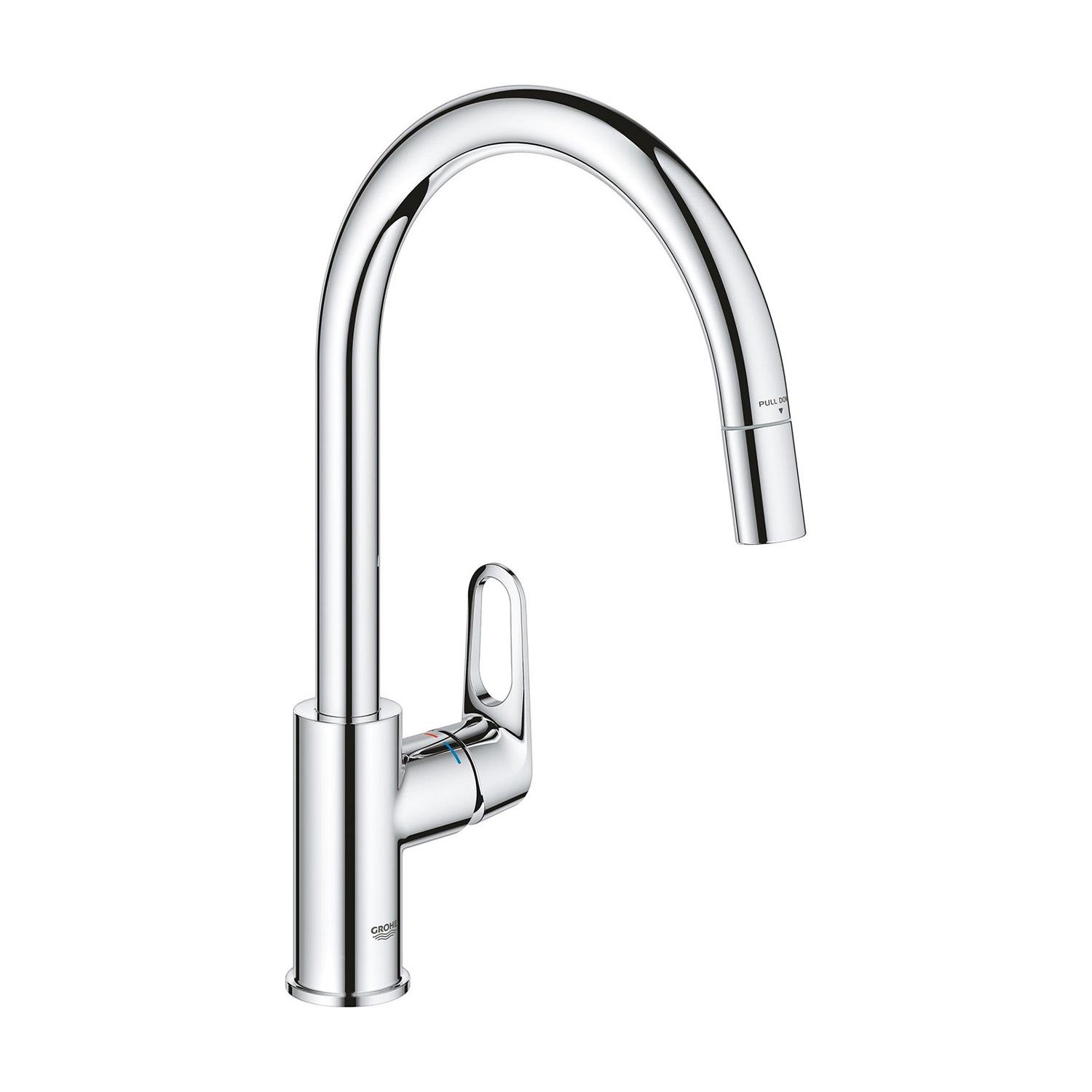 Смеситель для кухни Grohe Start Flow 30569000 CV034815 с видвижной лейкой Хром (237061)