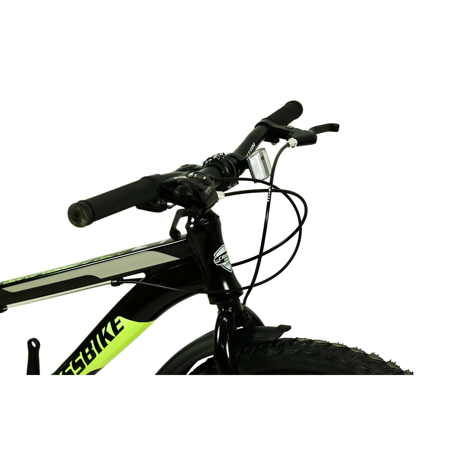 Велосипед Crossbike Dragster 2024 Rigid 26" 13" Black/Yellow - фото 5