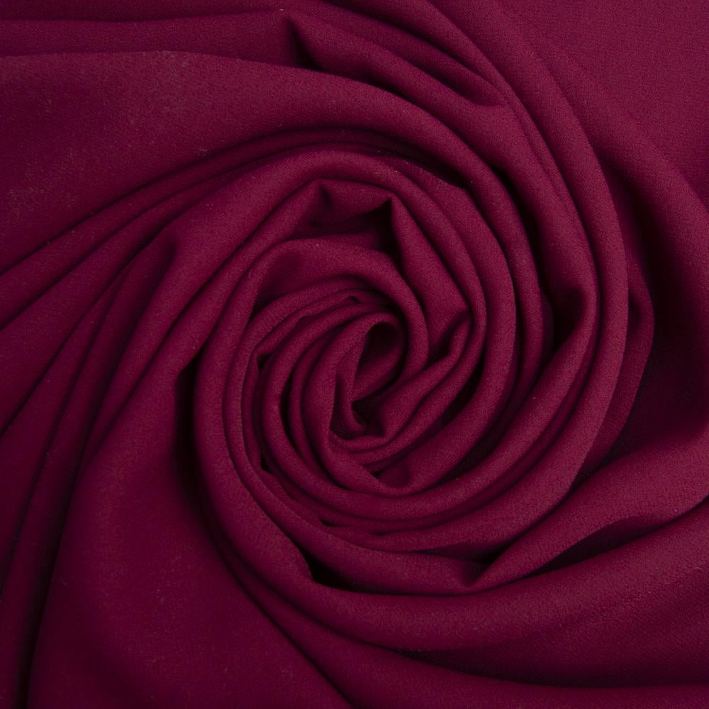 Однотонная креп-шифон бордоского цвета (24125)