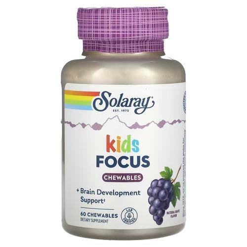 Комплекс для детей Solaray Kids Focus Chewables 60 Chewables (SOR-08378) Комплекс для детей Solaray Kids Focus Chewables 60 Chewables (SOR-08378)