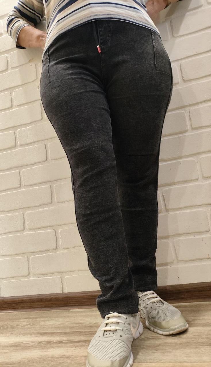 Джинсы женские на байке 3333 р. 54 Серый (2775817155) - фото 2