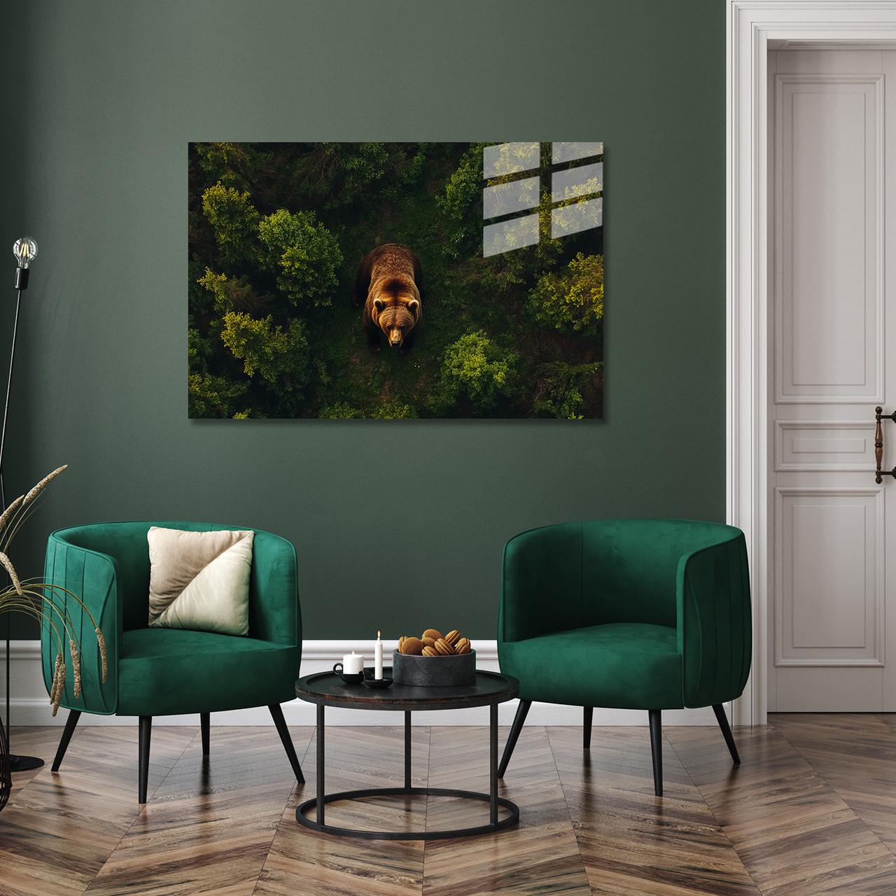 Картина на стекле NovellaPrint Лесной гость 60х40 см (432.1)