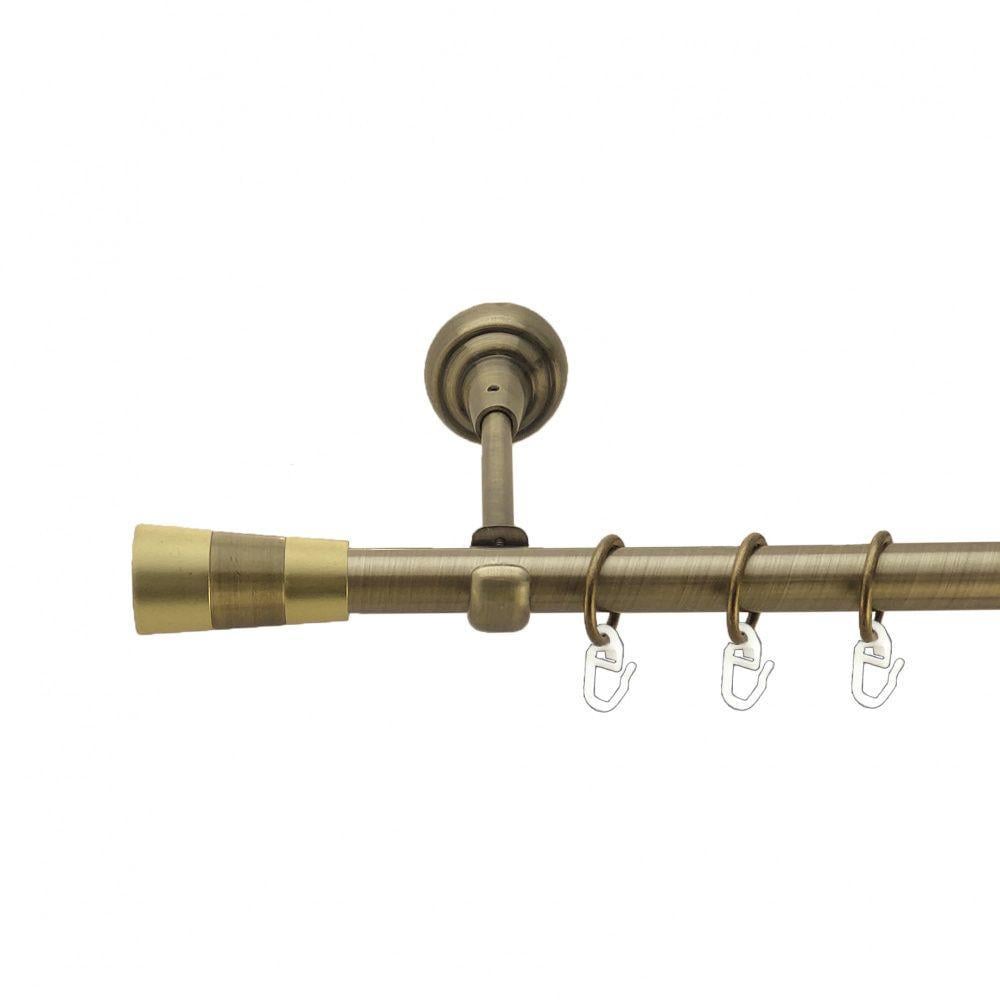 Карниз Orvit Валео однорядный гладкий 19 мм 200 см Антик (3993855) Карниз Orvit Валео однорядный гладкий 19 мм 200 см Антик (3993855)