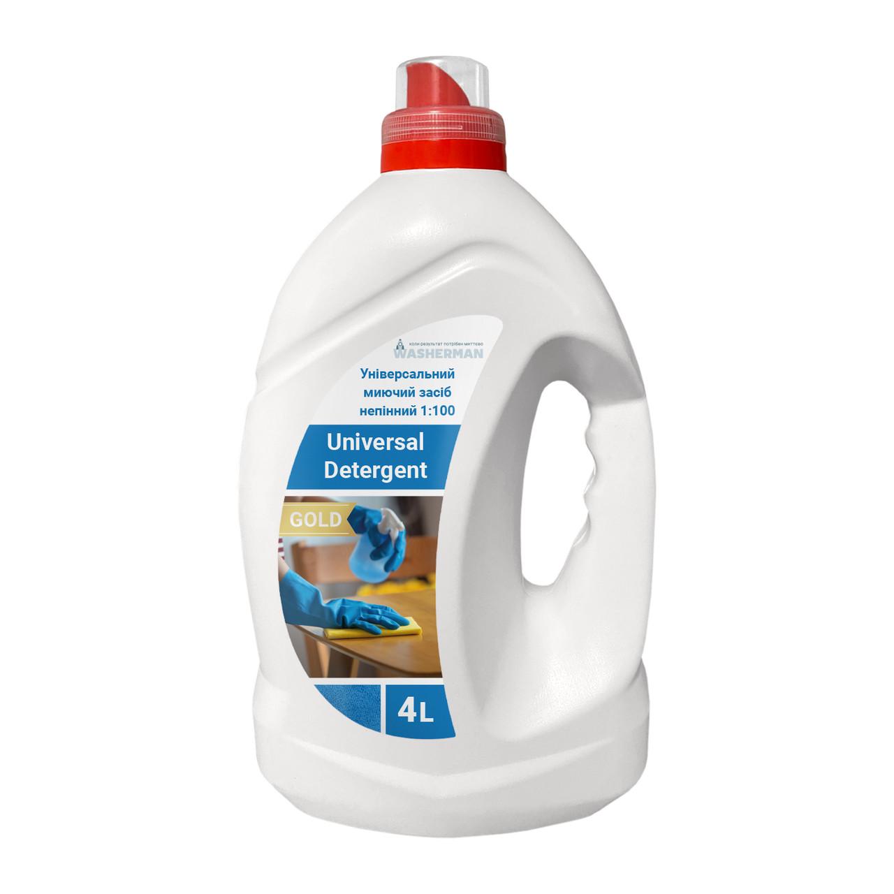 Средство моющее непенное Detergent Gold Universal универсальное 1:100 4 л (163142)