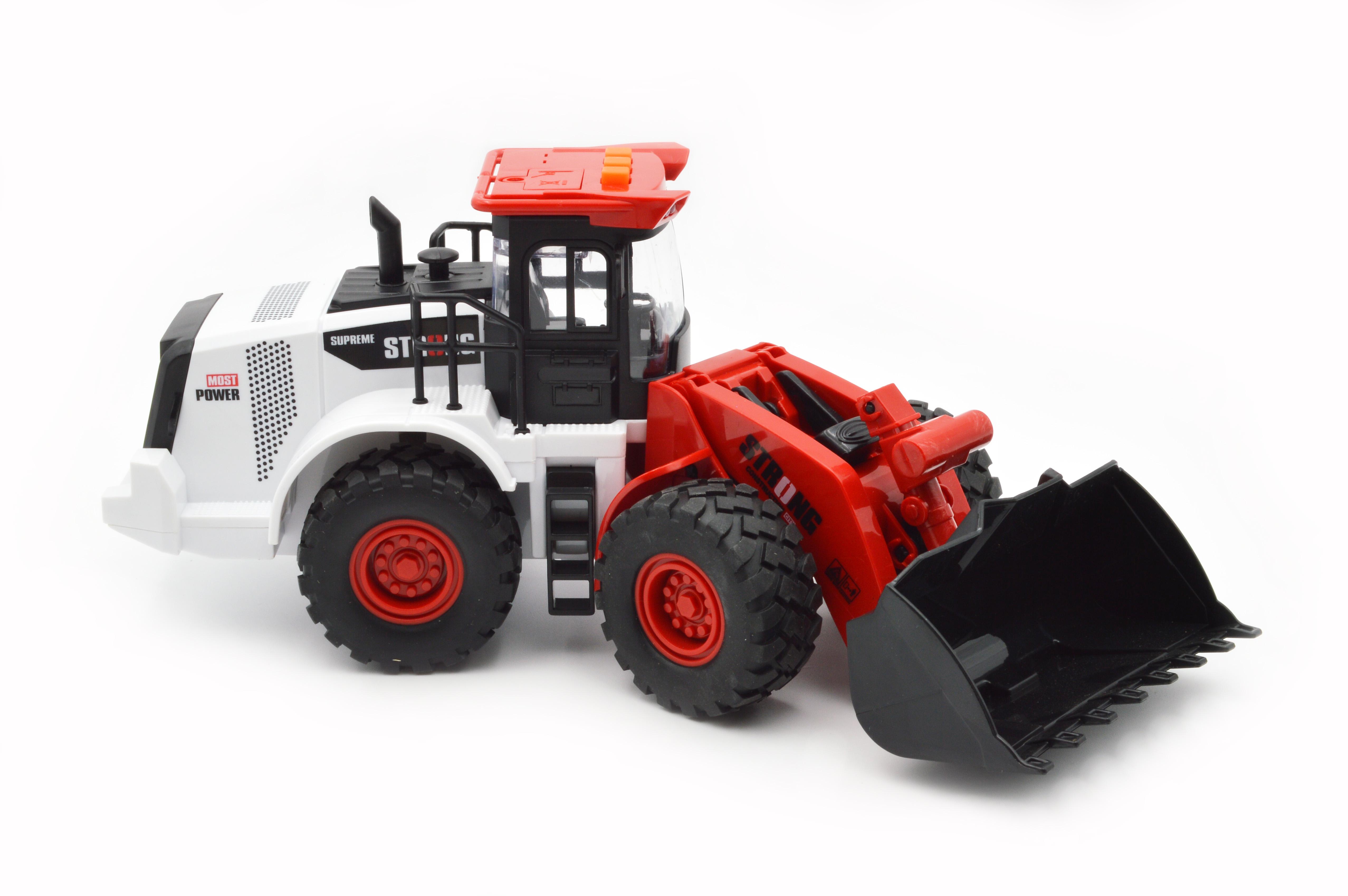 Игрушечный бульдозер RJ3382B инерция свет звук - фото 5