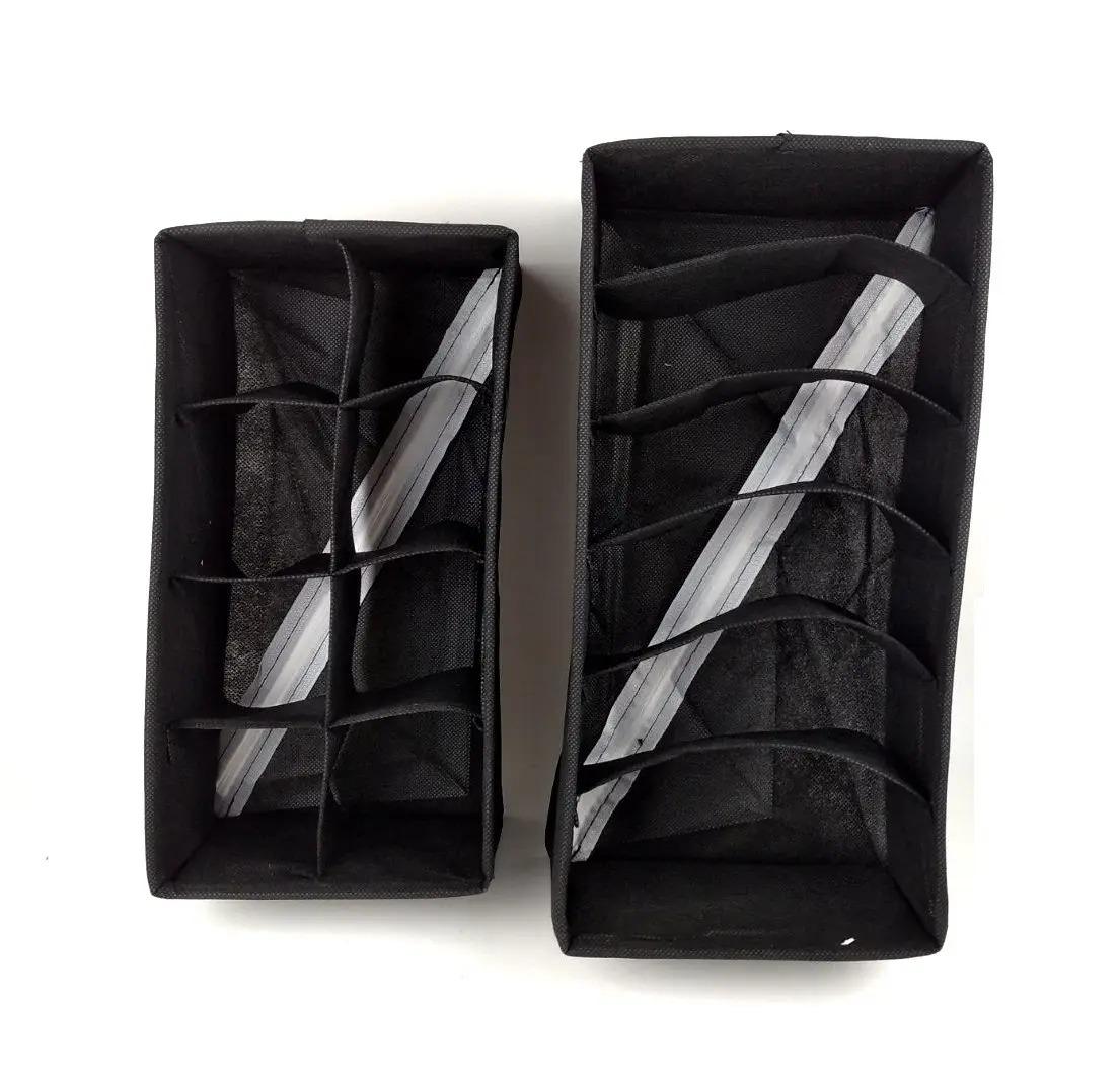 Набор органайзеров для нижнего белья 4 шт. Черный (ОДШ-102-25) - фото 6 Набор органайзеров для нижнего белья 4 шт. Черный (ОДШ-102-25) - фото 6