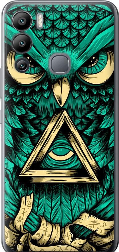 Чехол на Infinix Hot 12i Сова Арт-тату (3971u-2863-42517)