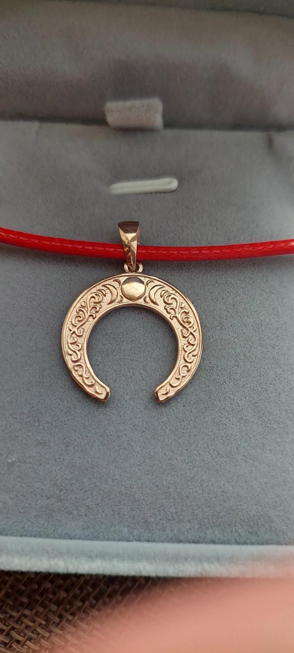 Подвеска серебряная Лунница с месяцами позолота 925 проба (29918553) - фото 3