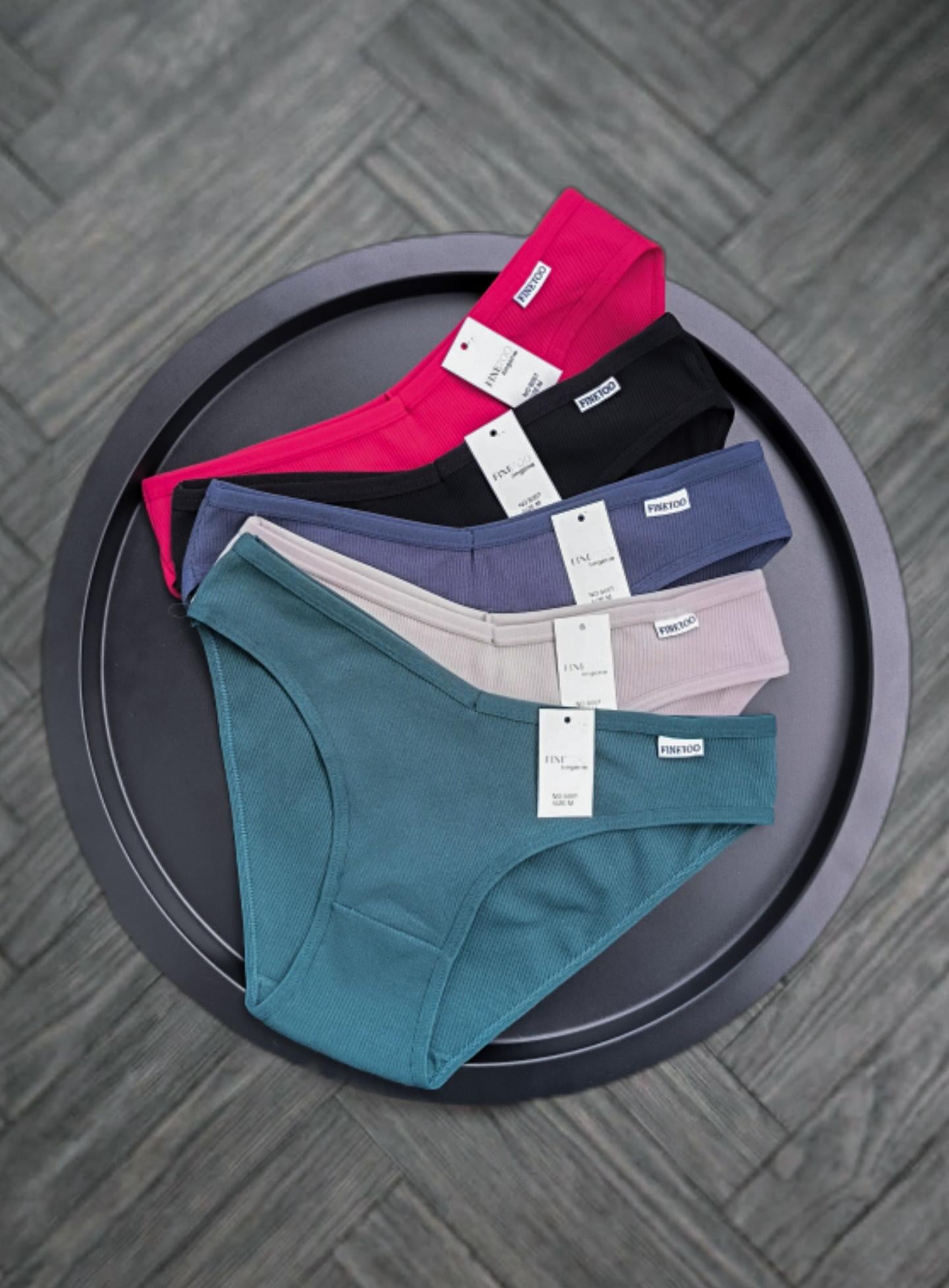 Набір трусів жіночих finetoo 5 шт. M на 88-96 Різнокольоровий (0001)
