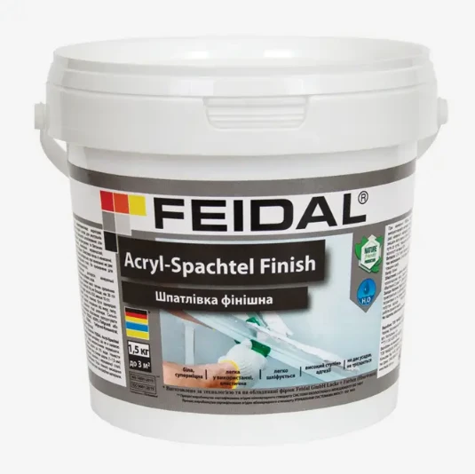 Шпатлевка финишная интерьерная Feidal Acryl-Spachtel Finish 1,5 кг (1886455435)