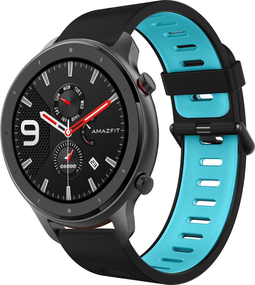 Ремешок Traf для Amazfit GTR 47 мм Black/Blue (28907)