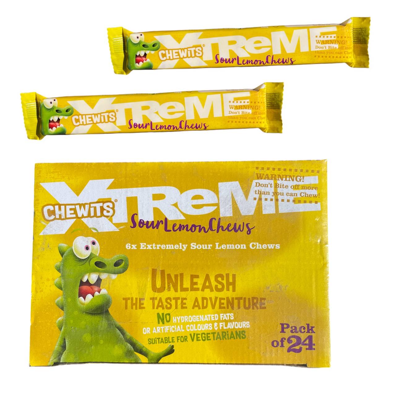 Конфеты жевательные Xtreme Chewits Лимон 24 шт. 34 г (00000006036)