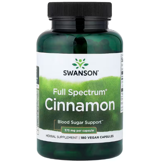 Корица Swanson Cinnamon Full Spectrum 375 мг 180 капс. (4479) Корица Swanson Cinnamon Full Spectrum 375 мг 180 капс. (4479)