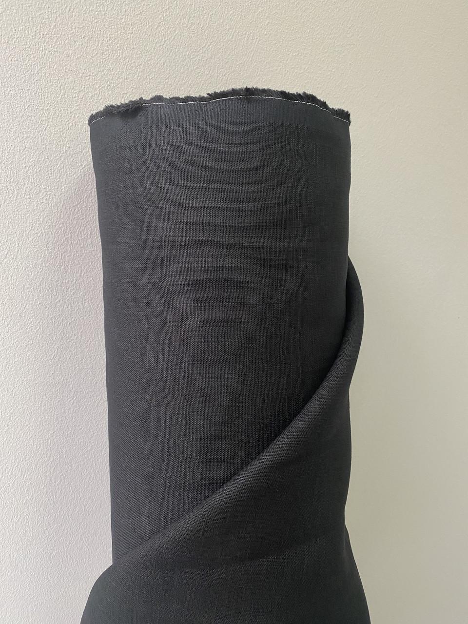 Ткань скатертная LINEN PLUS 100% лен 143 см 147/948 Черный - фото 6