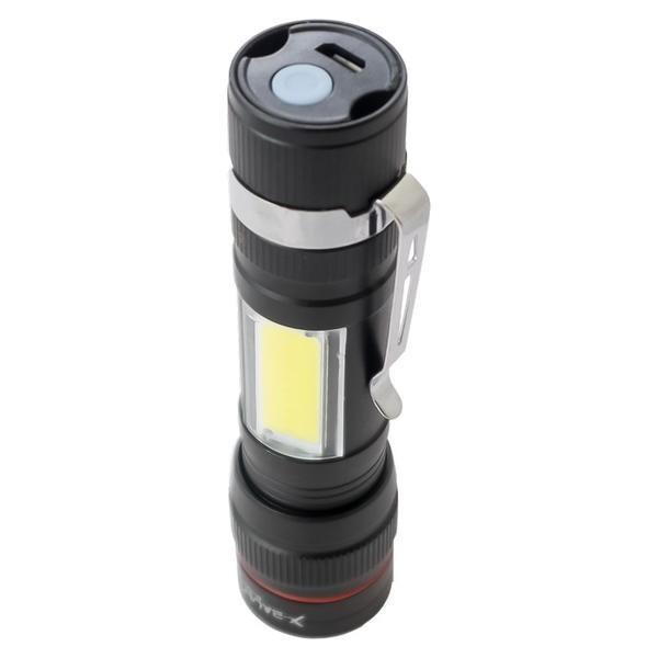 Фонарь ручной X-Balog BL-520-T6 ХРЕ + COB/ЗУ mircoUSB/встроенный аккумулятор/zoom - фото 3