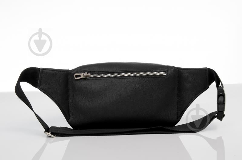 Сумка бананка шкіряна Sambag Tirso BTS Чорний (81333001)