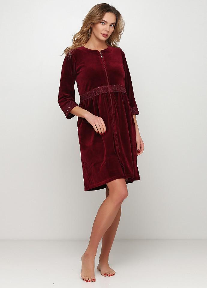 Халат Wild Love M Бордовый (20994)