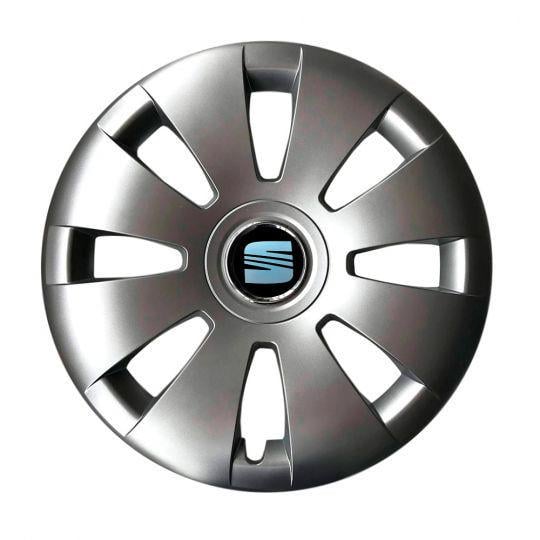 Автомобильные колпаки SKS 423 R16 с логотипом Seat 4 шт. Серебристый