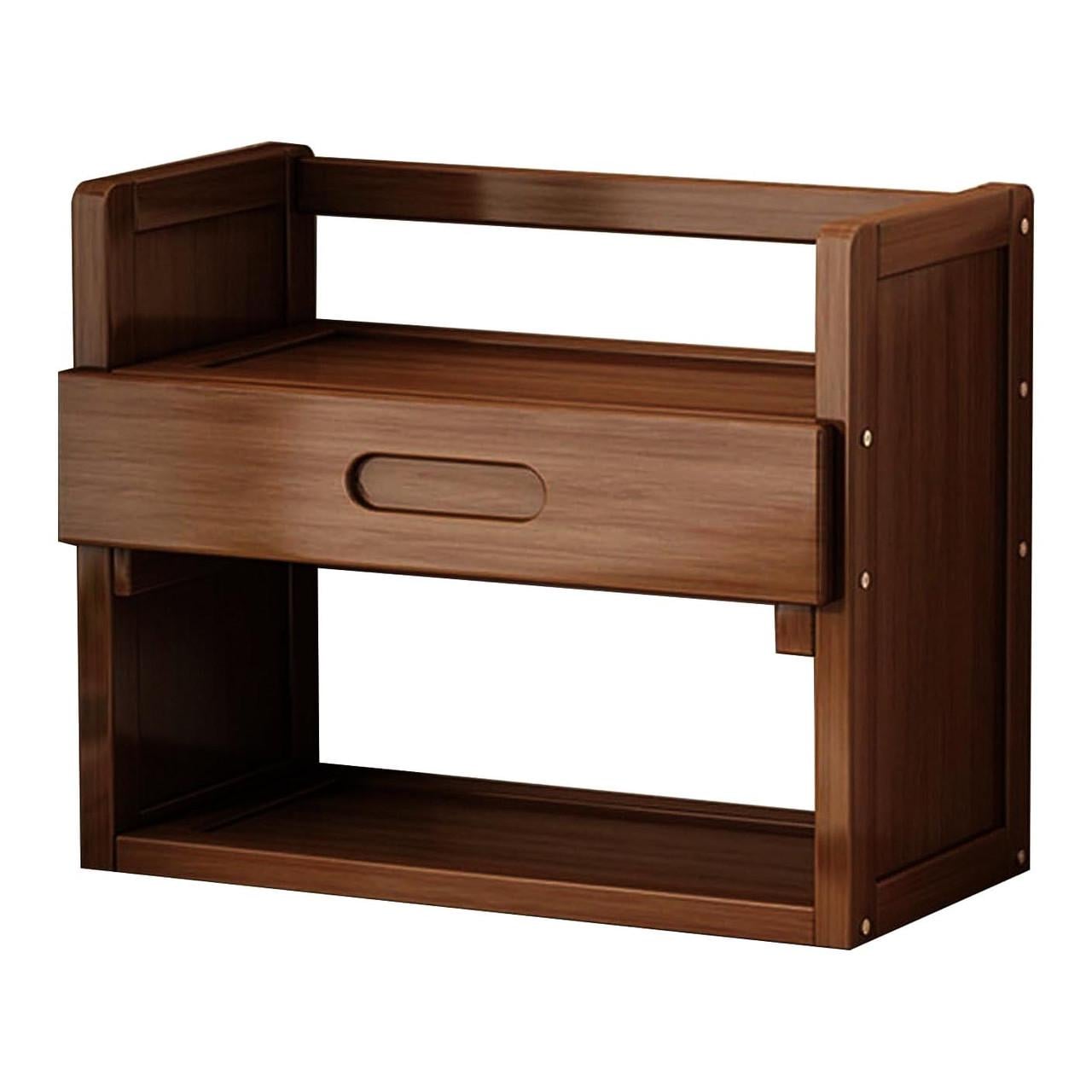 Полка-надстройка настольная из дерева Арлия терракот (АКД-010432)