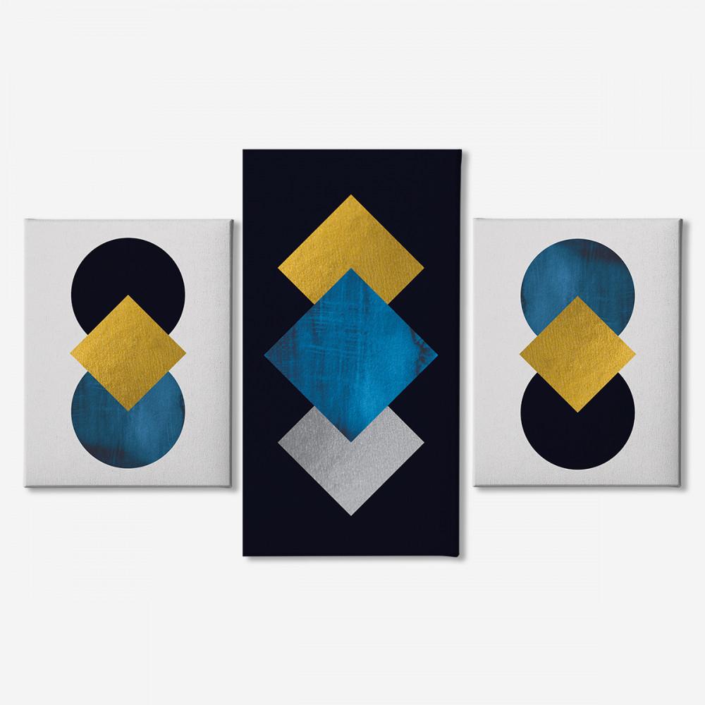 Модульная картина Malevich Store Luxury из трех частей 96x60 см (MK322005)