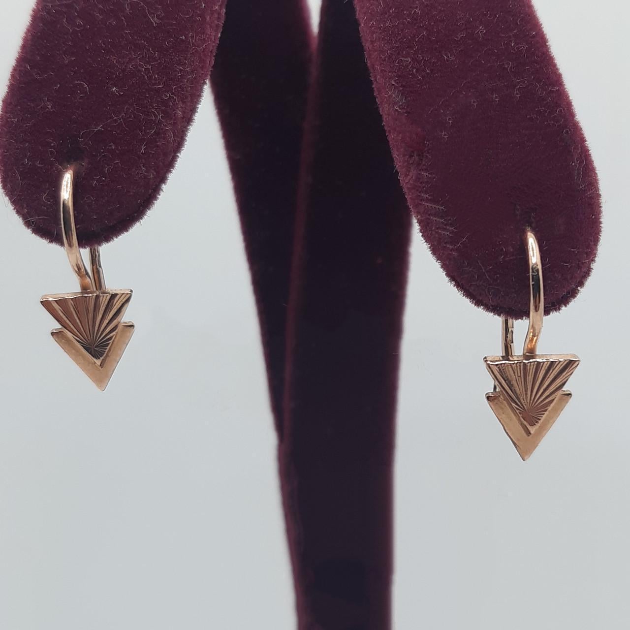 Серьги золото петельки 585° 1,85 г (7037870)