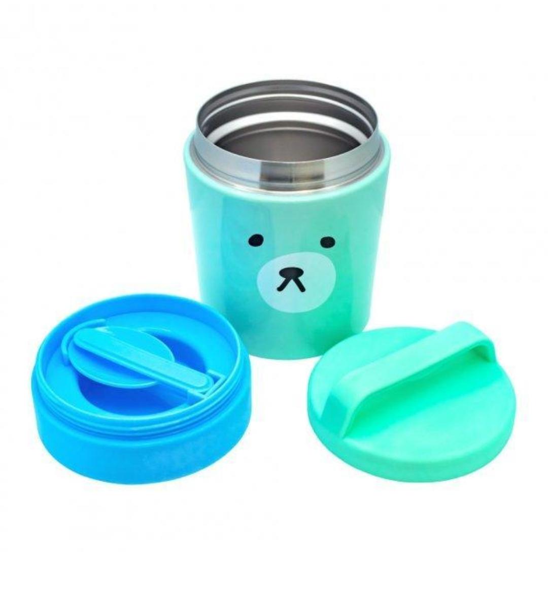 Термос пищевой A-PLUS нержавеющая сталь 350 мл Бирюзовый (17887946) - фото 3