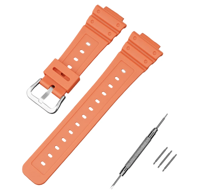 Ремінець для Casio G-Shock GA-2100 Orange SI (3803)