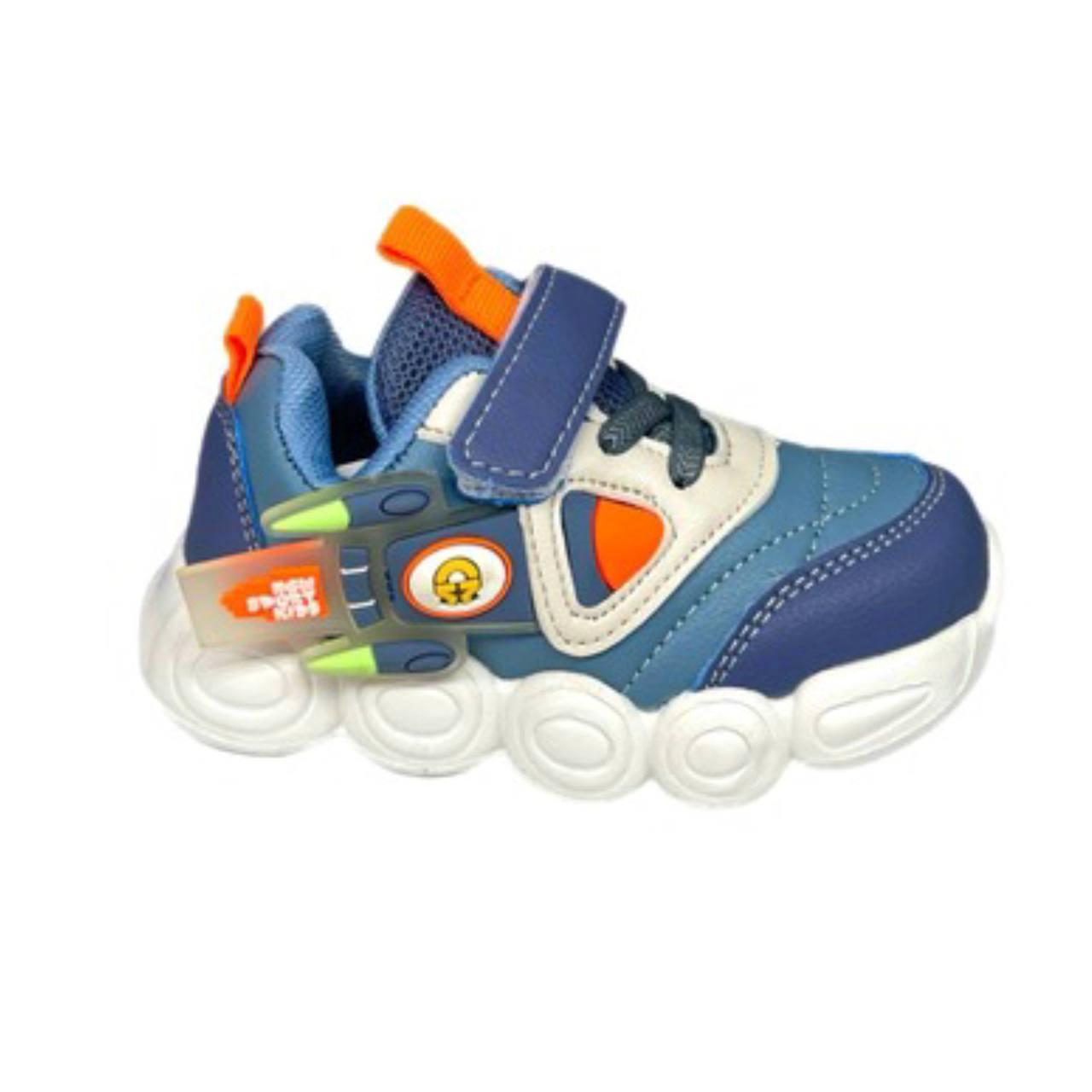 Кросівки ВВТ р. 26 Блакитний/Помаранчевий (5701-1/26) - фото 2 Кросівки ВВТ р. 26 Блакитний/Помаранчевий (5701-1/26) - фото 2