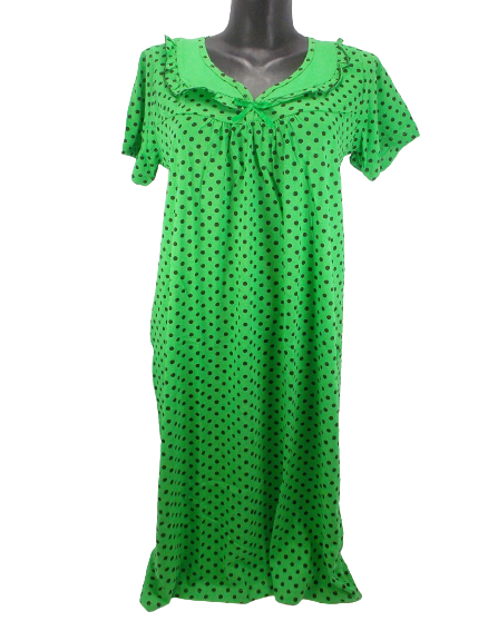 Ночная рубашка женская хлопковая Nature cotton р. 48 Зеленый (1431750527)