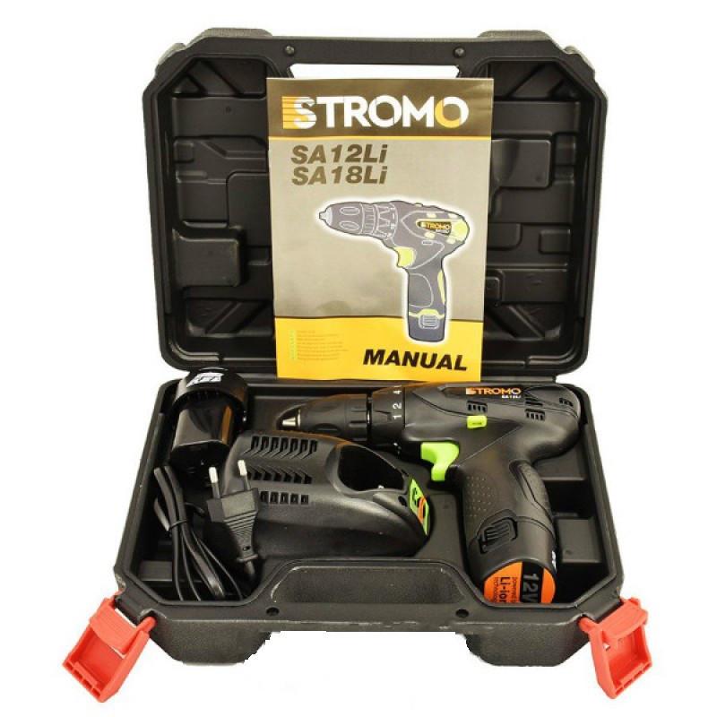 Шуруповерт аккумуляторный Stromo SA-12 Li Extra