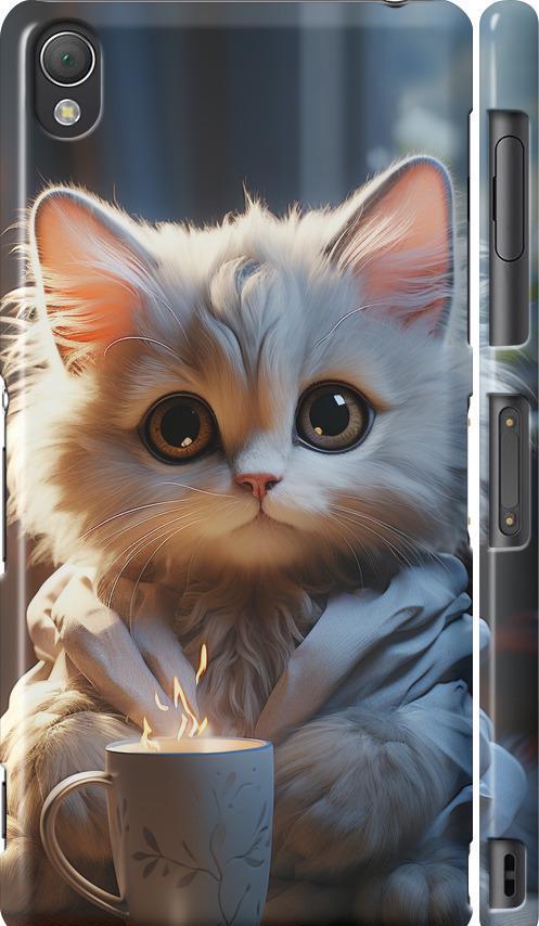Чехол на Sony Xperia Z3 dual D6633 White cat (5646c-59-42517)