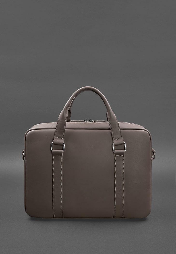Сумка кожаная для ноутбука и для документов Темно-бежевый (A-027186) - фото 3 Сумка кожаная для ноутбука и для документов Темно-бежевый (A-027186) - фото 3