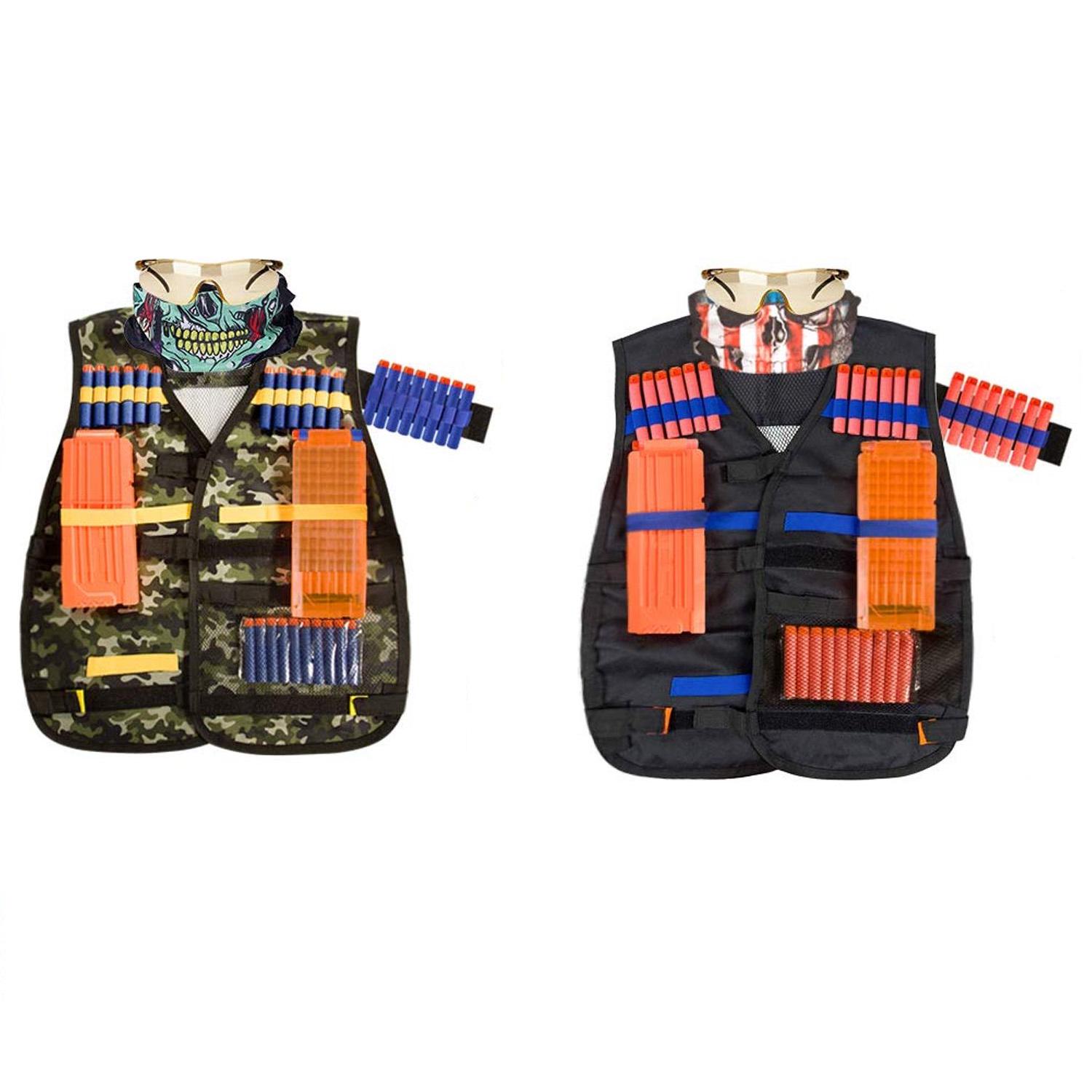 Набор из двух жилетов с аксессуарами Ailuki 2 Pack Kids Tactical Vest Kit (B07RTW)