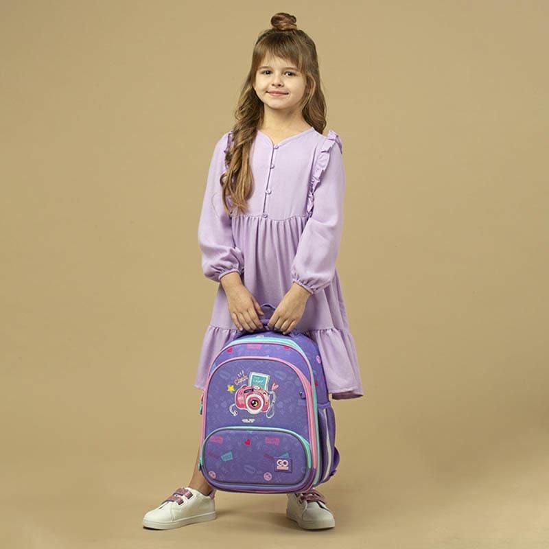 Шкільний рюкзак каркасний GoPack Education Say Cheese 12,5 л Фіолетовий (GO24-597M-4) - фото 15