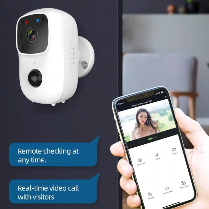 Домофон бездротовий Wi-Fi Door Bell B90 Smart Doorbell - фото 3