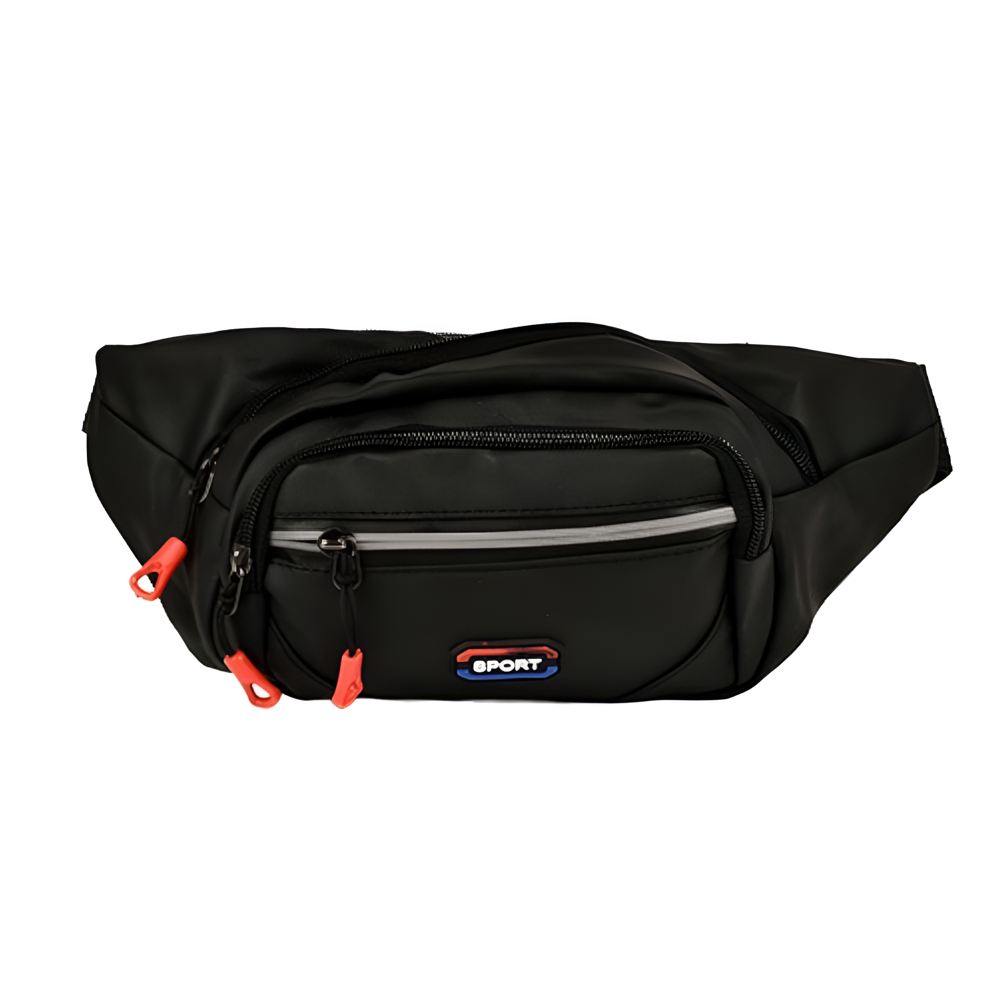 Сумка бананка поясная SPORT R98880 черная водоотталкивающая спортивная 34×13×2.5 см (R98880)