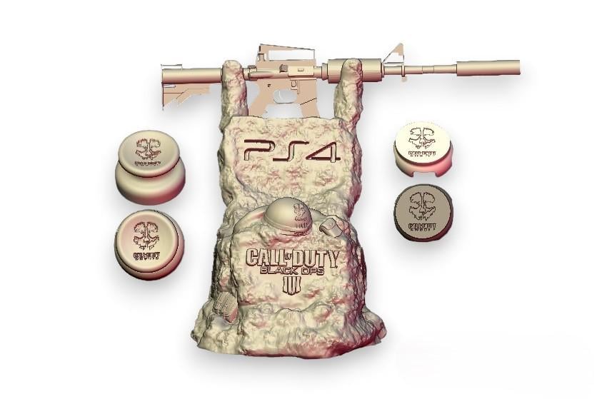 Подставки для DualShock 4 в стиле Call of Duty Black Ops 4 (0150)