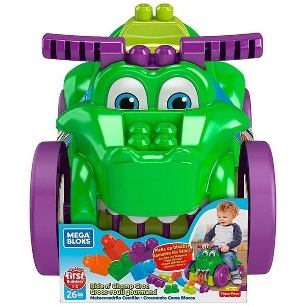 Машинка-крокодил Fisher Price Mega Bloks 26 деталей (GFG22) - фото 3