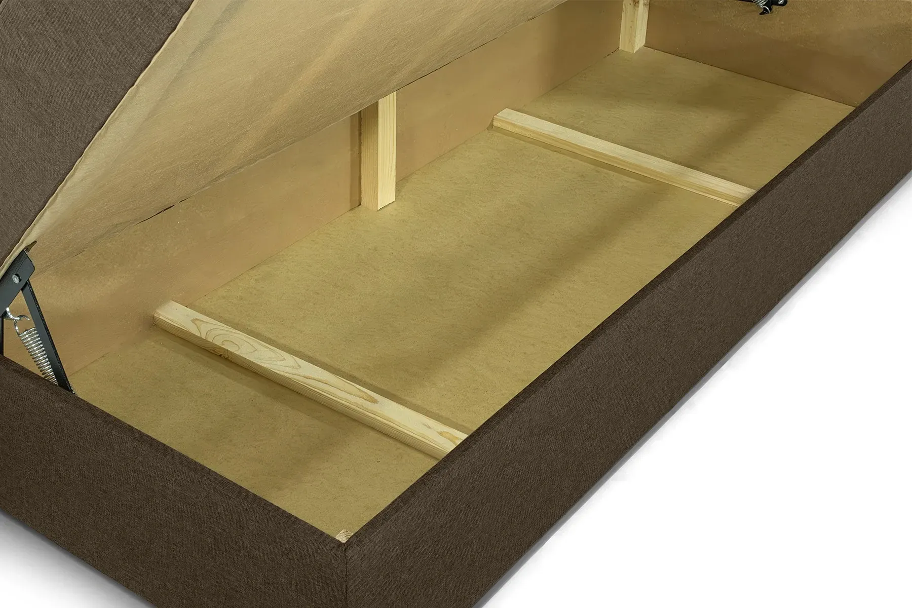 Диван-кровать Волна 198х80 см Бежевый с коричневым (28118970) - фото 5