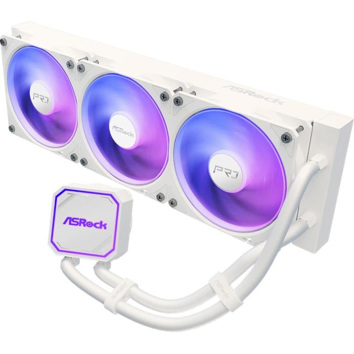 Система рідинного охолодження процесора ASRock Pro 360 ARGB PWM 360 мм White (33087848)
